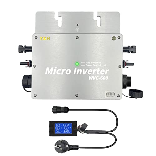 PMSUN 700W Solar Grid Tie Micro Inverter Wasserdicht IP65 MPPT DC28-50V PV Eingang AC180-260V Ausgang für 30V 36V Solarpanel