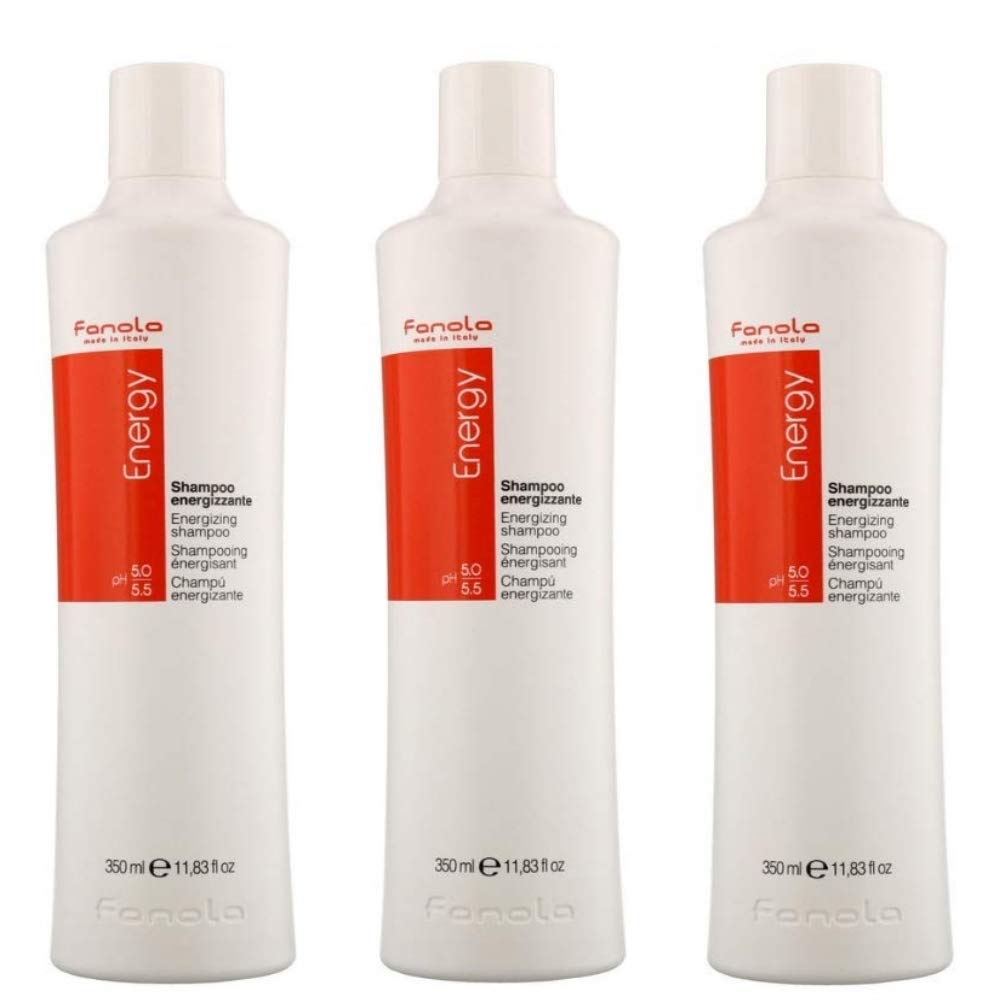3x Fanola Energy - Energy Shampoo (Anti-Haarausfall) - 350 ml