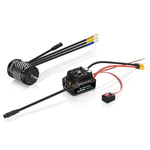 HobbyWing Combo Motor 1/10 Ezrun MAX10 G2 80A mit Welle 3,17 mm 3652SD 4100 kV