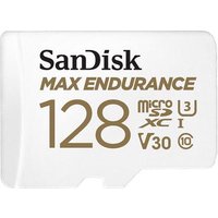 SanDisk Max Endurance - Flash-Speicherkarte (microSDXC-an-SD-Adapter inbegriffen) - 128GB - Video Class V30 / UHS-I U3 / Class10 - microSDXC UHS-I (SDSQQVR-128G-GN6IA)