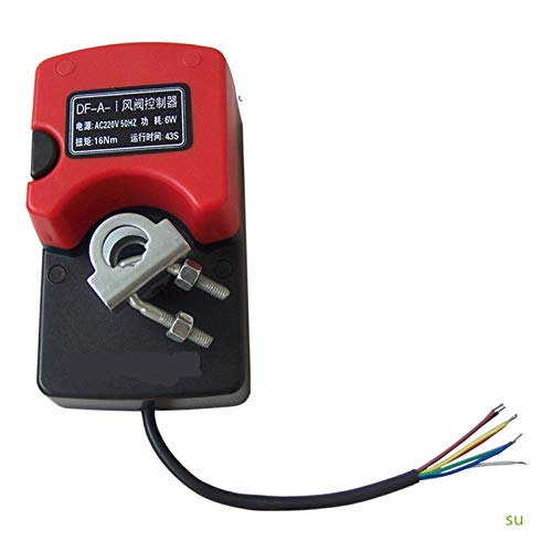 Magnetventil Motorisierte Luftklappen Ventil Luftklappenantrieb Luftvolumenregelventil Elektrischer Antrieb Regler mit Regler (Voltage : AC220V)