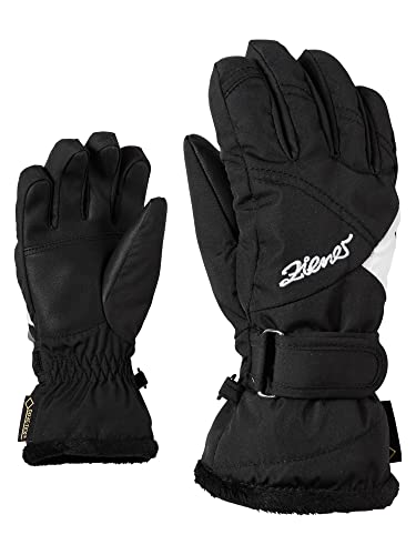 Ziener Mädchen LARA GTX GIRLS glove junior Ski-handschuhe / Wintersport | wasserdicht, atmungsaktiv, schwarz (black), 6