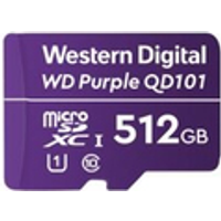 WD Purple SC QD101 WDD512G1P0C - Flash-Speicherkarte - 512 GB - UHS-I U1 / Class10 - microSDXC UHS-I - lila