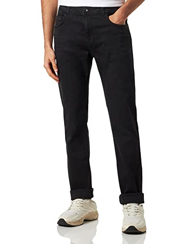 Sisley Men's Trousers 4N3HSE00O Jeans, Black Denim 800, 38