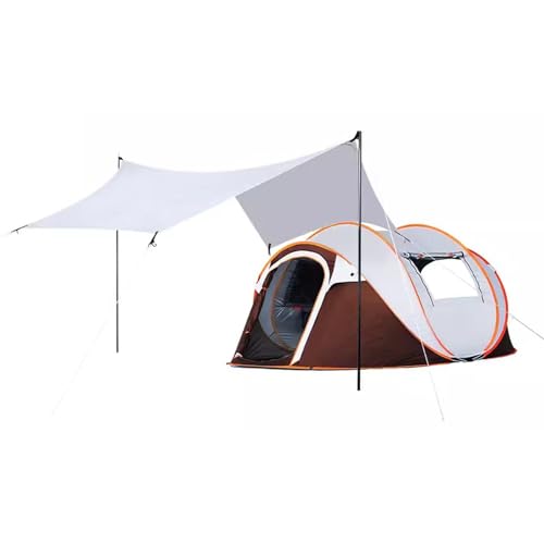 Pop Up Zelt, Zelt 6 Personen, Tipi Zelt Outdoor, wasserdichte Zelte für Camping, Rucksackzelt, Tragbares Zelt Mit Tragetasche (Color : High-Grade Gray, Size : C)