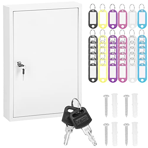 SPRINGOS Schlüsselkasten Schlüsselschrank 30 x 45 x 8 cm Abschließbar inkl. Schlüsselanhänger Box für 64 Schlüssel