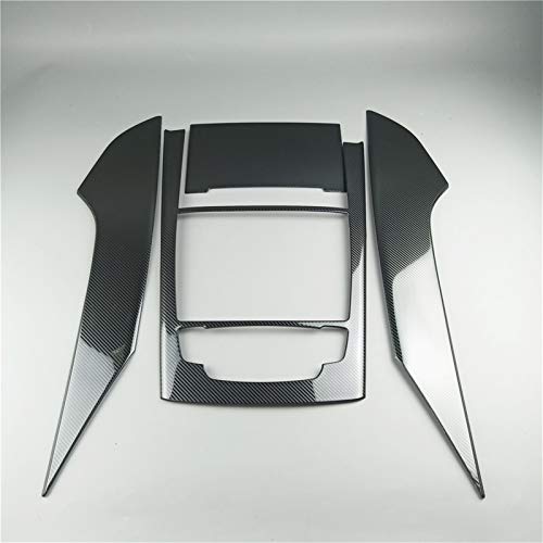GXDD Konsole Gearshift Rahmen Dekorative Zierleisten Edelstahl Aufkleber gepasst for Audi A6 C7 2012-18 Interieur Zubehör Car Styling Fahrzeuginnenraum (Color Name : Carbon fiber black)