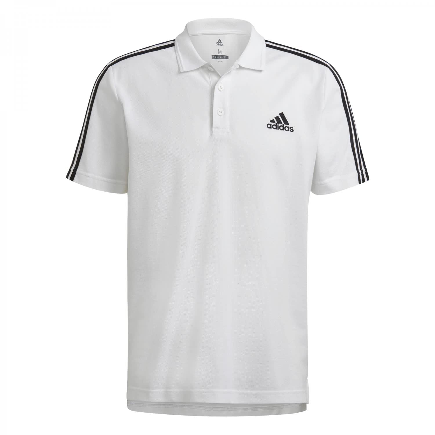 adidas Herren M 3s Pq Polo Shirt, Weiß / Schwarz, S EU