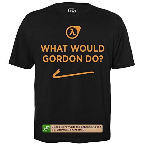 What Would Gordon Do - Geek Shirt für Computerfreaks aus fair gehandelter Bio-Baumwolle, Größe XL