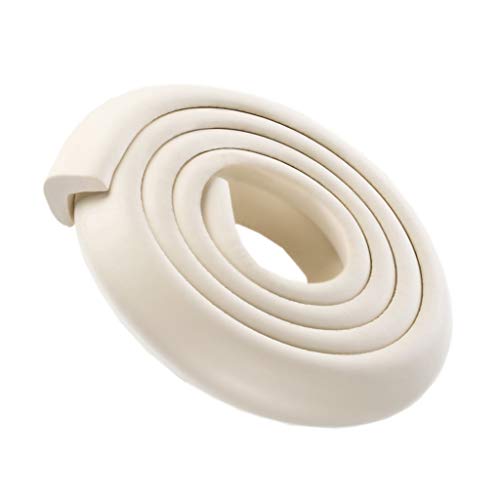 AnSafe Baby-Sicherheits-Eckenschützer, 2M × 5 + 10 Ecken Kantenschutz for Tische Und MöbelMit Doppelseitigem Klebeband (Color : White)
