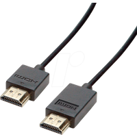 ROLINE 4K HDMI Ultra HD Kabel mit Ethernet, aktiv, Stecker/Stecker, schwarz, 5 m