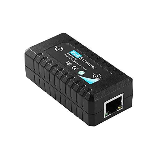 Revotech POE5002 PoE-Extender (1 Port, IEEE 802.3af, Standard 10.100 Mbps, 100 m, POE-Repeater für POE-IP-Kamera über Cat5 oder UTP-Kabel (POE5002)