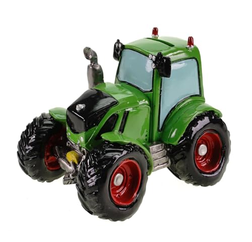 Funny Beruf Spardose - Landwirtschaft - grüner Traktor