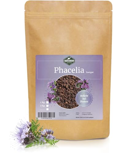 Martenbrown® Phacelia 2,5 kg Bienenfreund I Samen für Bienen und Schmetterlinge | Saatgut für einjährige Bienenweide oder Gründüngung