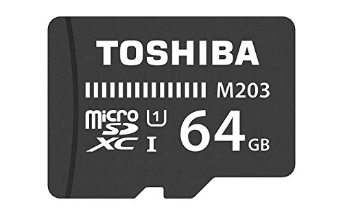 Kioxia 64GB M203 MicroSD Class 10 U1 100MB/s with Adapter, Black