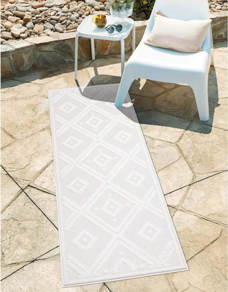 Carpet City Teppich "In-& Outdoorteppich Santorini 454, 3D-Effekt, Raute-Optik", rechteckig