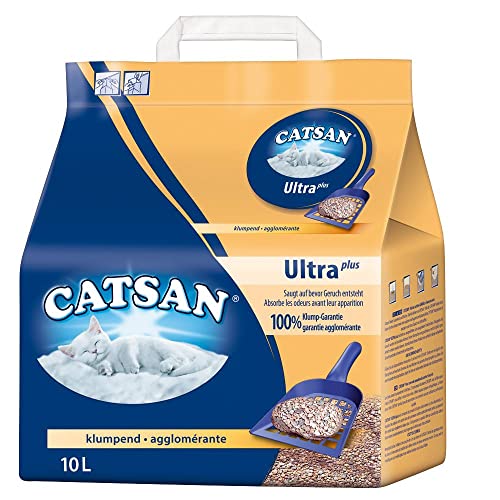 Catsan Katzenstreu Klumpstreu Ultra Plus, 1 Beutel (1 x 10 l)