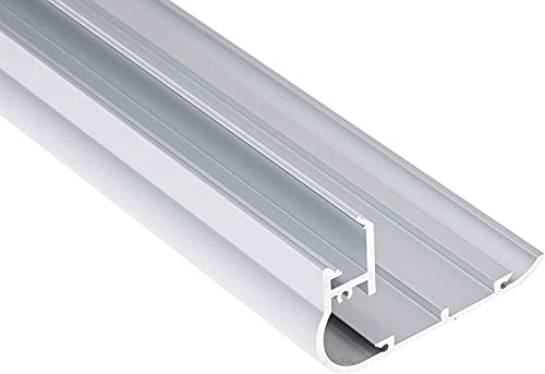Jandei - Profil Aluminium LED Streifen 2 Meter für Leiter, Kantenabdruck 80x50.1mm für Streifen bis 12mm