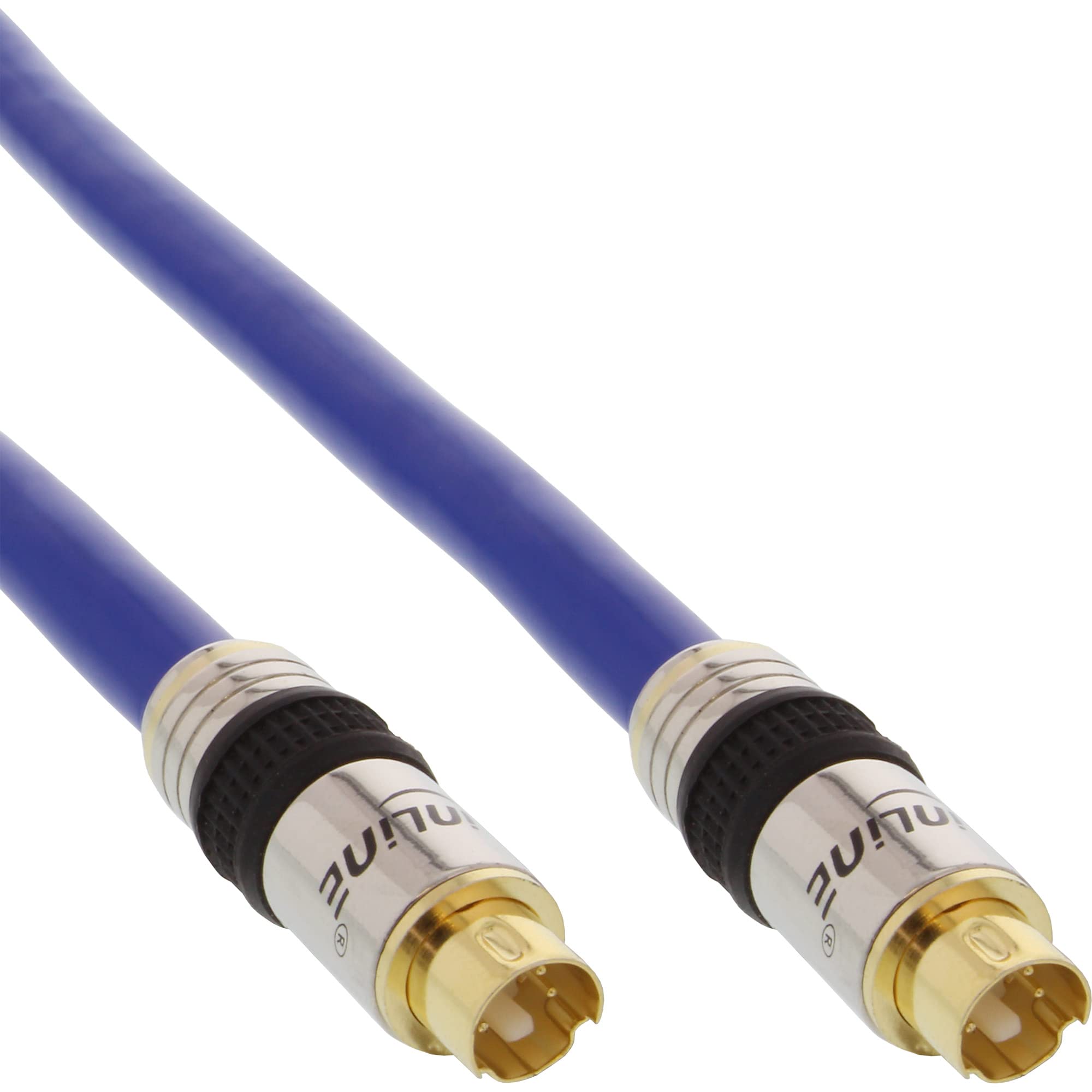 InLine 89954P S-VHS Kabel, PREMIUM, vergoldete Stecker, 4pol mini DIN Stecker / Stecker, 10m