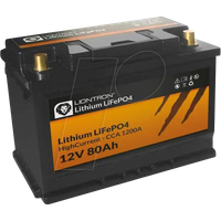 LIO 1280S - Lithium-Akku, LiFePO4, 12,8 V, 80 Ah, Hochstrom