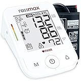 ROSSMAX X5 – Oberarm-Blutdruckmessgeräte - Automatisches und klinisch validiertes - Blood Pressure Monitor mit Grosse LCD-Anzeige - Erkennt AFib & PC - Unregelmäßige Herzschläge erkennen
