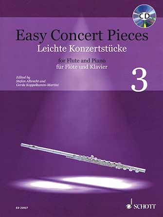 Easy concert pieces Volume 3 +CD --- Flûte traversière et piano
