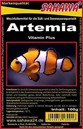 Fischfutter Frostfutter 50x 100g Blister Artemia 5 Kg Paket