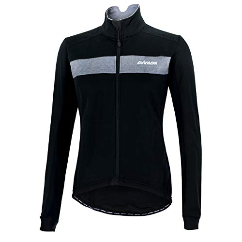 Airtracks Thermo Fahrradjacke Pro Team-schwarz-Silber-XXL