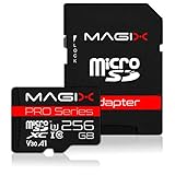 Magix MicroSD Speicherkarte PRO Series Klasse10 V30 + SD Adapter bis zu 95 MB/s (256GB)