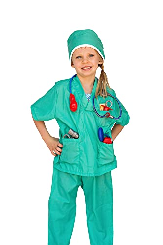 Dress Up America 703 Rollenspiel-Set Kinderchirurgen, Papageienfarbe, 3-7 Jahre