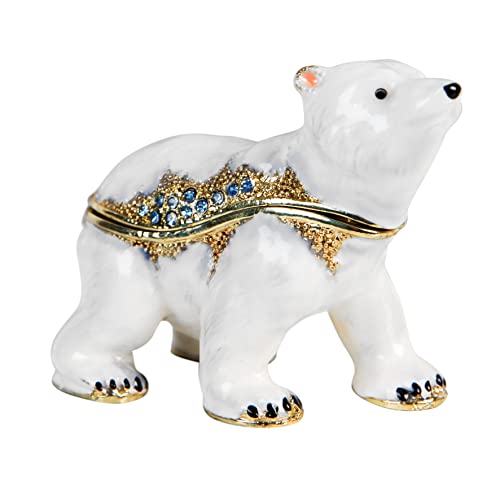Treasured Trinkets - Polar Bear Metal Die Cast Trinket Box by Juliana
