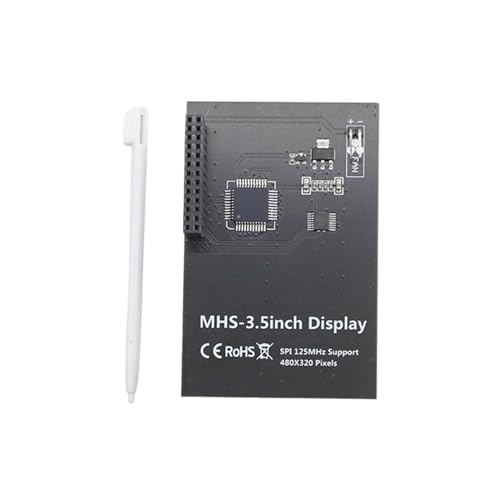 YIAGXIVG 8,9 cm (3,5 Zoll) TFT-LCD-Touch-Display mit optionalem Gehäuselüfter und Kühlkörpergehäuse, geeignet für RPI5 Board Mini Gamepads für RPI5 Board Case