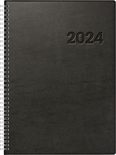 Rido Buchkalender Conform 21x29,1cm 1 Tag/Seite Kunststoff schwarz 202