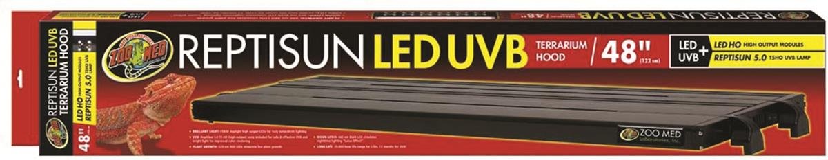 Zoomed LF-89e Terrarienbeleuchtung ReptiSun Led/Uvb Aufsatzleuchte, 122 cm