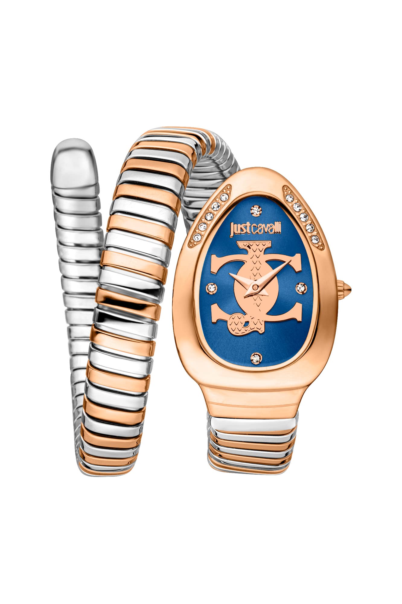 Just Cavalli Damen Analog Quarz Uhr mit Edelstahl Armband JC1L227M0085