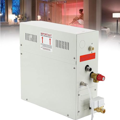 DDZJTPP Dampfgenerator, Sauna Dampfgenerator mit LED Display Steuerung, Heim Dampfduschsystem, selbstentleerender Dampfgenerator, Sauna Dampfbadheizung, 220V-10.5kw