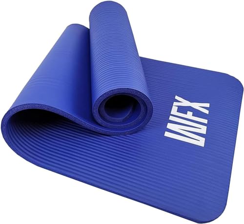#DoYourFitness x World Fitness | Fitnessmatte "Amisha" | 183x61x1,2cm | Phthalatfrei & rutschfest | Gymnastikmatte ideal für Yoga, Pilates, Fitness, Outdoor im Studio & zu Hause | Blau