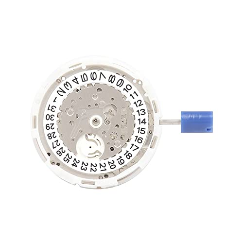 Loufy YN55 Uhrwerk mit Griff YN55A Einzelkalender, hochpräzise, automatisch, mechanisches Uhrwerk, Ersatz, silber