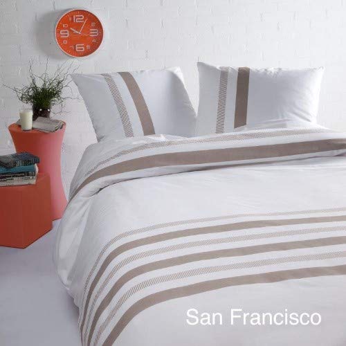 Papillon San Francisco Bettbezüge Sand, Baumwolle, 200 x 200/220 cm