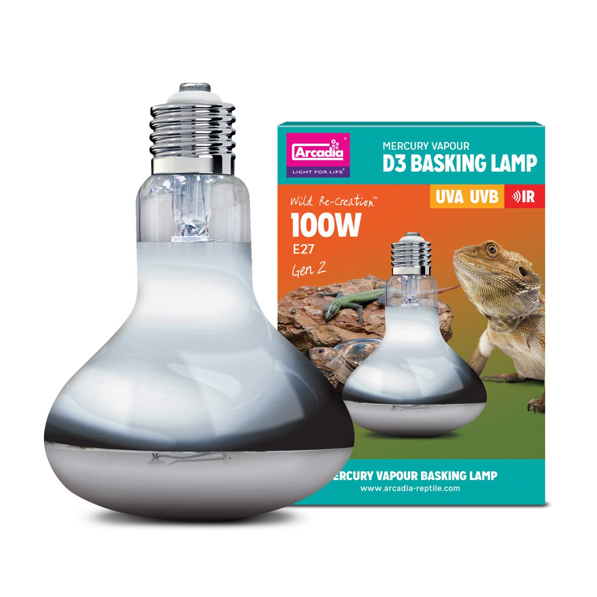 Arcadia - D3 UV Basking Lampe 100W E27