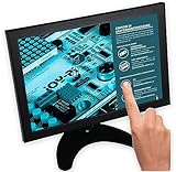 Joy-It 10" Touch-Display für RPi inkl. Metallhülle und Ständer (HDMI/VGA/BNC/AV), RB-LCD-10-2, Schwarz