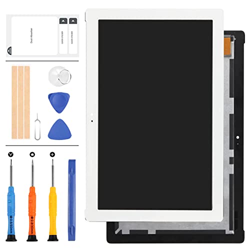 Z300M LCD-Bildschirm Ersatz für Asus ZenPad 10 Z300 Z300M P00C 10,1 Zoll LCD Display Touchscreen Digitizer Vollglas Panel Montage Reparaturteile + Werkzeug (weiß)