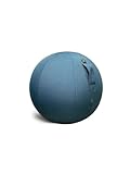 Alba - MHBall B – Polyvinylchlorid – robust und bruchsicher – ergonomischer Sitzball für Büro – Entenblau