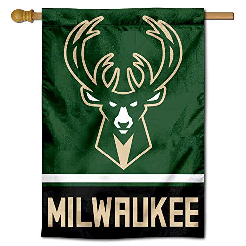 WinCraft Milwaukee Bucks Two Ply and Double Sided House Flag