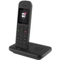 Telekom Sinus A12 - Analoges/DECT-Telefon - Kabelloses Mobilteil - Freisprecheinrichtung - 100 Eintragungen - Schwarz (40823660)