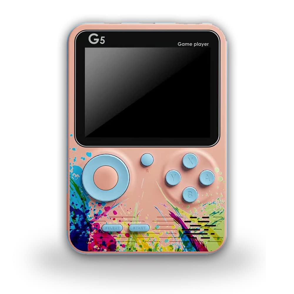Game Boy, Handheld-Spielekonsole, 500-in-1-Farbbildschirm-Spielekonsole, 500 klassische interessante Spiele (Pink-S5)