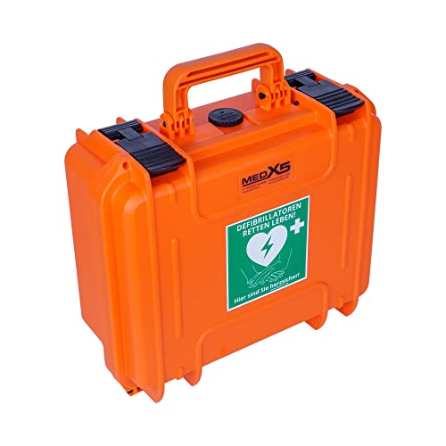 MedX5 wasserdichte Defibrillator-Outdoorbox, wasserdichter Defibrillator-Koffer für Einsätze in maritimen Bereichen, Windkraftanlagen und anderen Nassgebieten