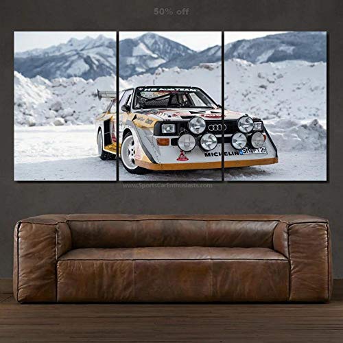 104Tdfc Bilder 3 Teilig Leinwand Wanddeko Geschenk 50X70Cm Rahmen Leinwanddrucke Audcar S1 ​​Quattro Moderne Wandbilder XXL Wohnzimmer Wohnkultur Geschenk