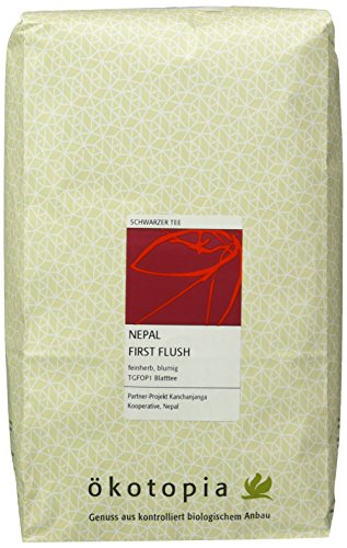 Ökotopia Schwarzer Tee Nepal First Flush, 1er Pack (1 x 1000 g)