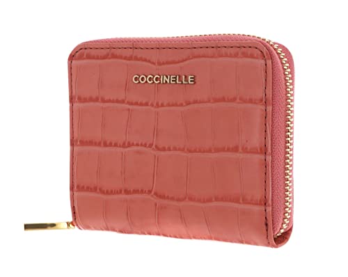 Coccinelle, Geldbörse Metallic Soft Croco 11a2 in pink, Geldbörsen für Damen
